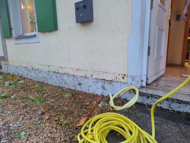 Starkregen richtet Schäden am Felsenkeller an Starkregen richtet Schäden am Felsenkeller an